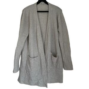Madewell Gray Open-Front Cardigan